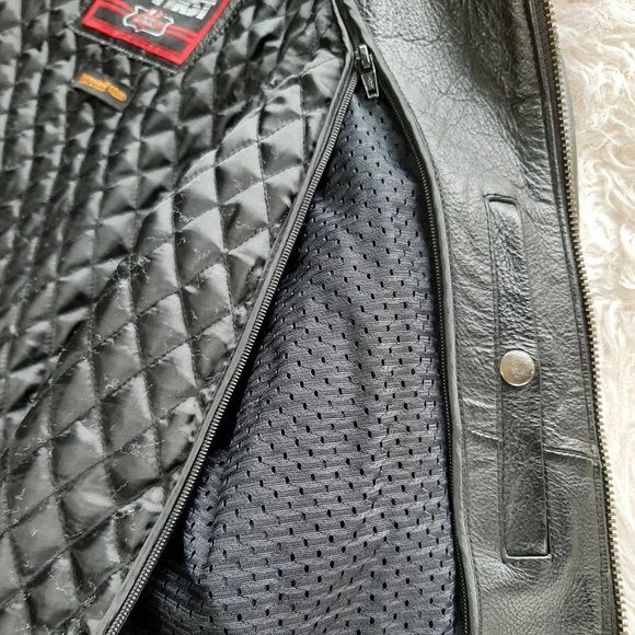 First Leather Apparel Women's Black Motor Leather Jacket  Size L - Picture 6 of 14